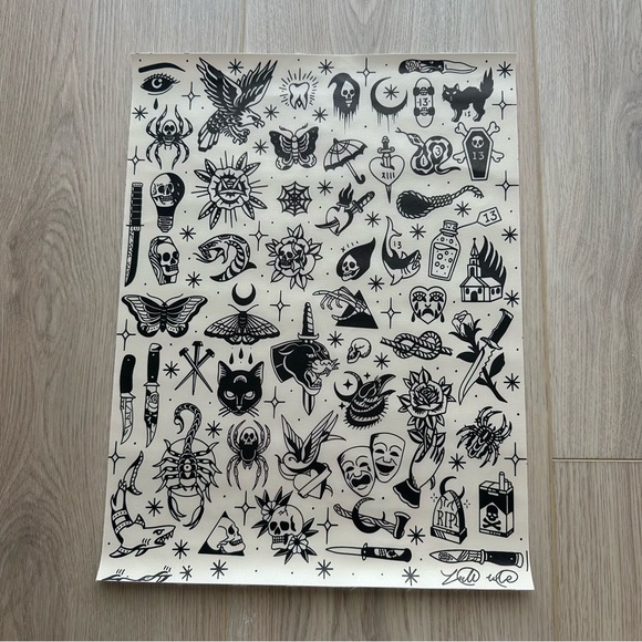 Urban Outfitters Other - Flash Tat Canvas Art Print Poster